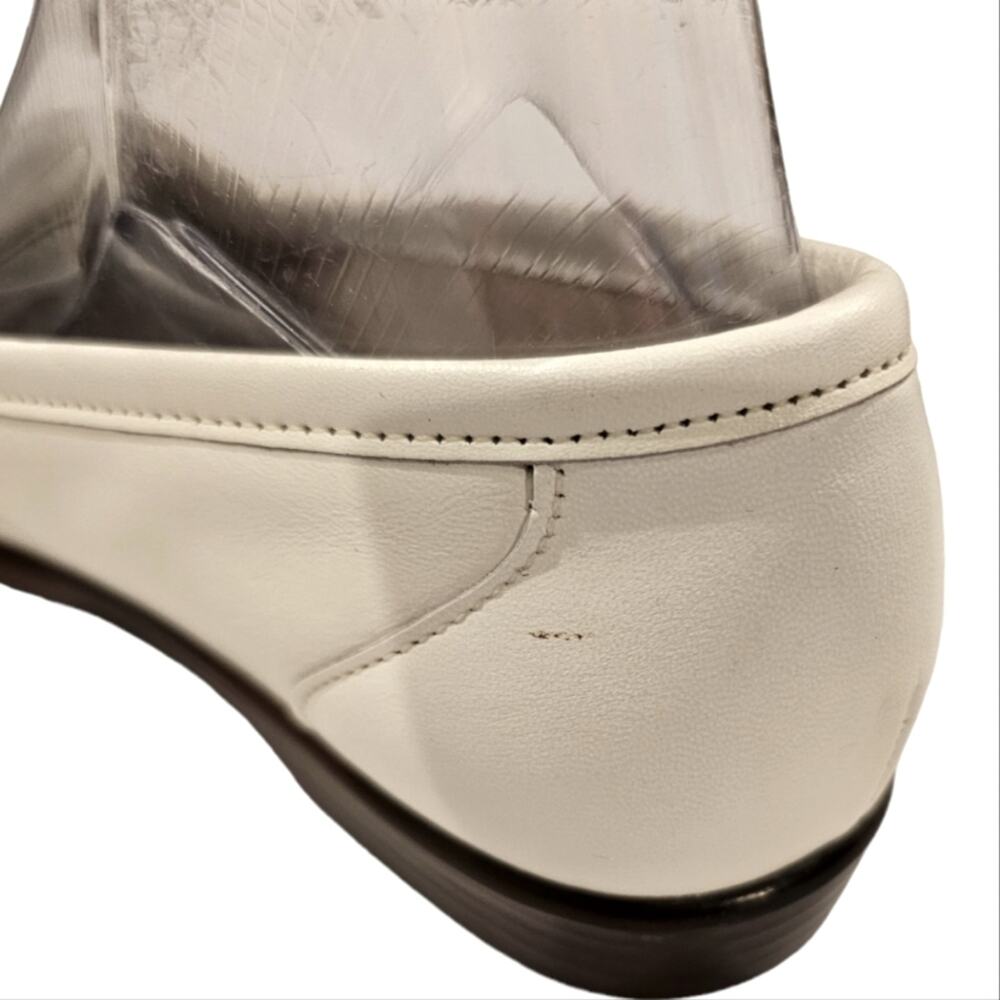 SAS Tripad Simplify Leather Moccasin Slip On Loafers 7.5 Medium White - Picture 8 of 13